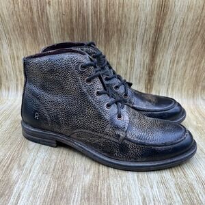 Roan by Bed Stu Cass Men's Size 8.5 Shoes‎ Black Ankle Boots Leather Distressed